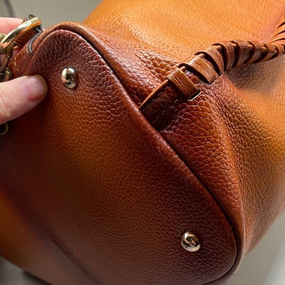 Vincenzo Stunning Honey Leather Tote Bag Shoulder or Backpack Vincenzo main image 12